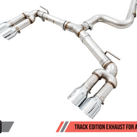 AWE Tuning Audi 8V S3 Track Edition Exhaust w/Chrome Silver Tips 102mm - Mufflers &