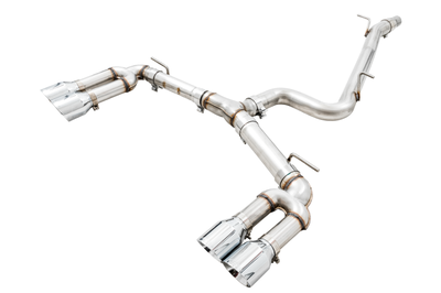 AWE Tuning Audi 8V S3 Track Edition Exhaust w/Chrome Silver Tips 102mm - Mufflers &