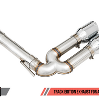AWE Tuning Audi 8V S3 Track Edition Exhaust w/Chrome Silver Tips 102mm - Mufflers &