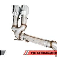 AWE Tuning Audi 8V S3 Track Edition Exhaust w/Chrome Silver Tips 102mm - Mufflers &