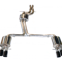 AWE Tuning Audi B8.5 S5 3.0T Touring Edition Exhaust System - Diamond Black Tips (102mm) - Mufflers &
