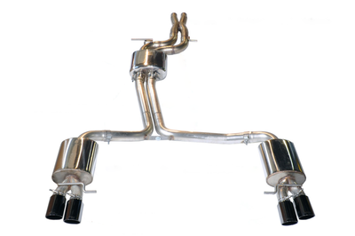 AWE Tuning Audi B8.5 S5 3.0T Touring Edition Exhaust System - Diamond Black Tips (102mm) - Mufflers &