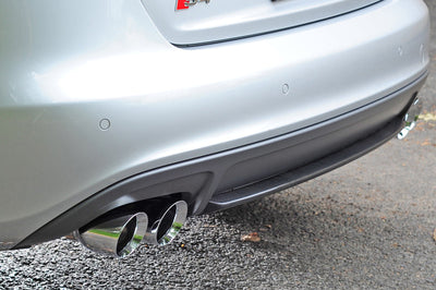 AWE Tuning Audi B8 / B8.5 S4 3.0T Track Edition Exhaust - Chrome Silver Tips (90mm) - Mufflers &