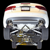 AWE Tuning Audi B8 / B8.5 S5 Cabrio Touring Edition Exhaust - Resonated - Chrome Silver Tips - Mufflers &