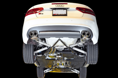 AWE Tuning Audi B8 / B8.5 S5 Cabrio Touring Edition Exhaust - Resonated - Chrome Silver Tips - Mufflers &