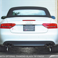 AWE Tuning Audi B8 / B8.5 S5 Cabrio Touring Edition Exhaust - Resonated - Chrome Silver Tips - Mufflers &