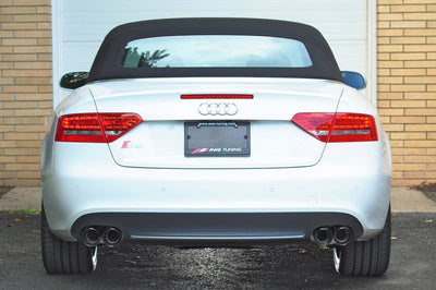 AWE Tuning Audi B8 / B8.5 S5 Cabrio Touring Edition Exhaust - Resonated - Chrome Silver Tips - Mufflers &