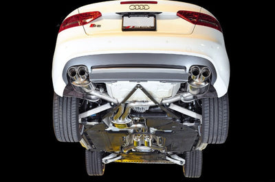 AWE Tuning Audi B8 / B8.5 S5 Cabrio Touring Edition Exhaust - Resonated - Chrome Silver Tips - Mufflers &