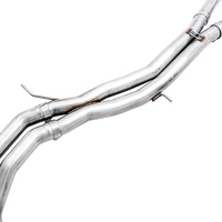 AWE Tuning Audi B9.5 RS 5 Coupe Non-Resonated Touring Edition Exhaust - RS-Style Diamond Black Tips - Mufflers &