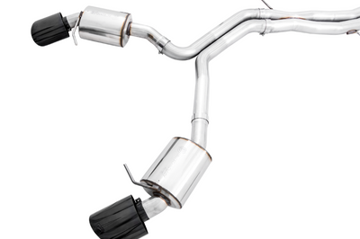 AWE Tuning Audi B9.5 RS 5 Coupe Non-Resonated Touring Edition Exhaust - RS-Style Diamond Black Tips - Mufflers &