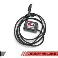 AWE Tuning Audi B9 S4 SwitchPath Exhaust - Non-Resonated (Black 102mm Tips) - Mufflers & Tips