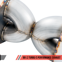 AWE Tuning Audi B9 S4 SwitchPath Exhaust - Non-Resonated (Black 102mm Tips) - Mufflers & Tips