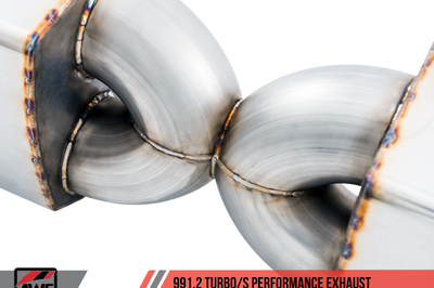 AWE Tuning Audi B9 S4 SwitchPath Exhaust - Non-Resonated (Black 102mm Tips) - Mufflers & Tips