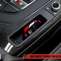 AWE Tuning Audi B9 S4 SwitchPath Exhaust - Non-Resonated (Black 102mm Tips) - Mufflers & Tips