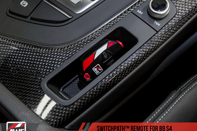 AWE Tuning Audi B9 S4 SwitchPath Exhaust - Non-Resonated (Black 102mm Tips) - Mufflers & Tips