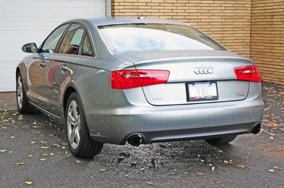 AWE Tuning Audi C7 A6 3.0T Touring Edition Exhaust - Dual Outlet Diamond Black Tips - Mufflers &