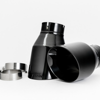 AWE Tuning Audi C7 A6 3.0T Touring Edition Exhaust - Dual Outlet Diamond Black Tips - Mufflers &