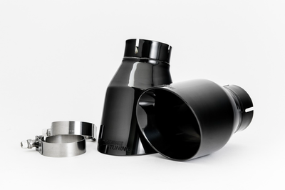 AWE Tuning Audi C7 A6 3.0T Touring Edition Exhaust - Dual Outlet Diamond Black Tips - Mufflers &