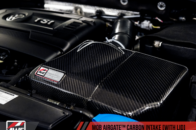 AWE Tuning Audi / Volkswagen MQB 1.8T/2.0T/Golf R Carbon Fiber AirGate Intake w/ Lid - Air Systems