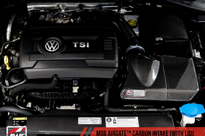 AWE Tuning Audi / Volkswagen MQB 1.8T/2.0T/Golf R Carbon Fiber AirGate Intake w/ Lid - Air Systems