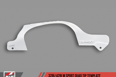 AWE Tuning BMW F3X 328i/428i Non-M Sport Quad Tip Marking Template - Exterior Styling