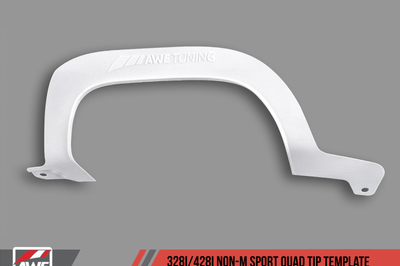 AWE Tuning BMW F3X 328i/428i Non-M Sport Quad Tip Marking Template - Exterior Styling