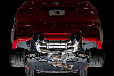 AWE Tuning BMW F8X M3/M4 SwitchPath Catback Exhaust - Chrome Silver Tips - Mufflers &