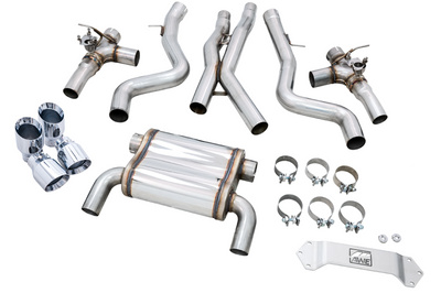 AWE Tuning BMW F8X M3/M4 SwitchPath Catback Exhaust - Chrome Silver Tips - Mufflers &