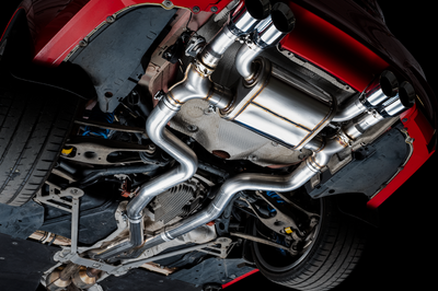 AWE Tuning BMW F8X M3/M4 SwitchPath Catback Exhaust - Chrome Silver Tips - Mufflers &