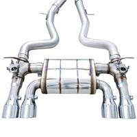 AWE Tuning BMW F8X M3/M4 SwitchPath Catback Exhaust - Chrome Silver Tips - Mufflers &