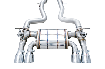 AWE Tuning BMW F8X M3/M4 SwitchPath Catback Exhaust - Chrome Silver Tips - Mufflers &