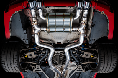 AWE Tuning BMW F8X M3/M4 SwitchPath Catback Exhaust - Chrome Silver Tips - Mufflers &