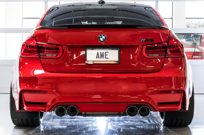 AWE Tuning BMW F8X M3/M4 SwitchPath Catback Exhaust - Chrome Silver Tips - Mufflers &