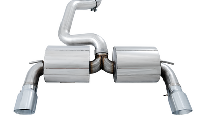 AWE Tuning Ford Focus RS Touring Edition Cat-back Exhaust- Resonated - Chrome Silver Tips - Exhaust Mufflers &