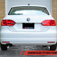 AWE Tuning Mk6 Jetta 2.5L Track Edition Exhaust - Diamond Black Tips - Mufflers &