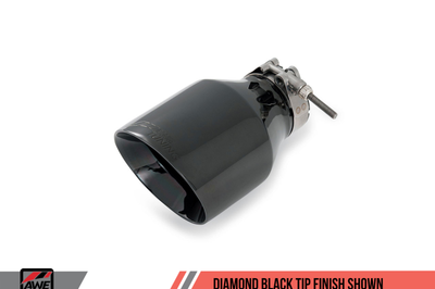 AWE Tuning Mk6 Jetta 2.5L Track Edition Exhaust - Diamond Black Tips - Mufflers &