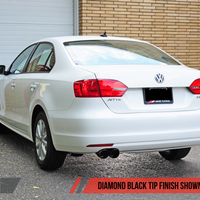 AWE Tuning Mk6 Jetta 2.5L Track Edition Exhaust - Diamond Black Tips - Mufflers &