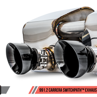 AWE Tuning Porsche 911 (991.2) Carrera / S SwitchPath Exhaust for PSE Cars - Diamond Black Tips - Mufflers &