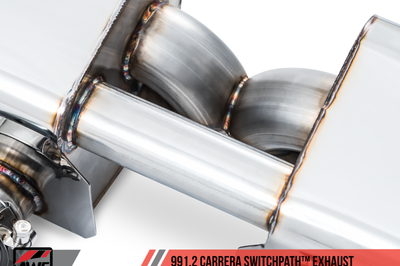 AWE Tuning Porsche 911 (991.2) Carrera / S SwitchPath Exhaust for PSE Cars - Diamond Black Tips - Mufflers &