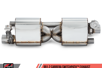 AWE Tuning Porsche 911 (991.2) Carrera / S SwitchPath Exhaust for PSE Cars - Diamond Black Tips - Mufflers &