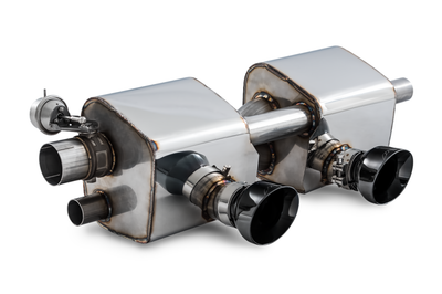 AWE Tuning Porsche 911 (991.2) Carrera / S SwitchPath Exhaust for PSE Cars - Diamond Black Tips - Mufflers &