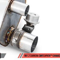 AWE Tuning Porsche 911 (991.2) Carrera / S SwitchPath Exhaust for PSE Cars - Diamond Black Tips - Mufflers &