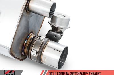 AWE Tuning Porsche 911 (991.2) Carrera / S SwitchPath Exhaust for PSE Cars - Diamond Black Tips - Mufflers &