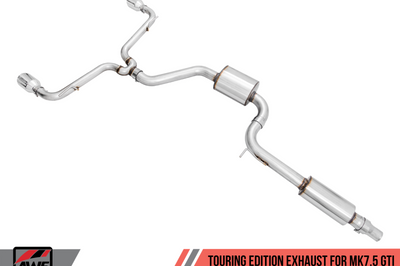 AWE Tuning Volkswagen GTI MK7.5 2.0T Touring Edition Exhaust w/Chrome Silver Tips 102mm - Mufflers &