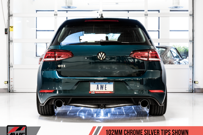 AWE Tuning Volkswagen GTI MK7.5 2.0T Touring Edition Exhaust w/Chrome Silver Tips 102mm - Mufflers &