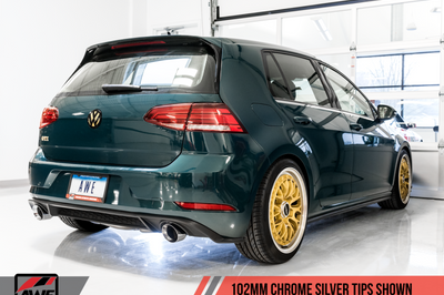 AWE Tuning Volkswagen GTI MK7.5 2.0T Touring Edition Exhaust w/Chrome Silver Tips 102mm - Mufflers &