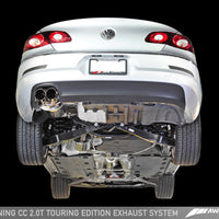 AWE Tuning VW CC 2.0T Touring Edition Performance Exhaust - Diamond Black Tips - Mufflers &