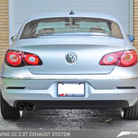 AWE Tuning VW CC 2.0T Touring Edition Performance Exhaust - Diamond Black Tips - Mufflers &