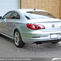 AWE Tuning VW CC 2.0T Touring Edition Performance Exhaust - Diamond Black Tips - Mufflers &