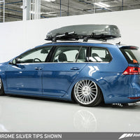 AWE Tuning VW MK7 Golf SportWagen Touring Edition Exhaust w/Chrome Silver Tips (90mm) - Mufflers &